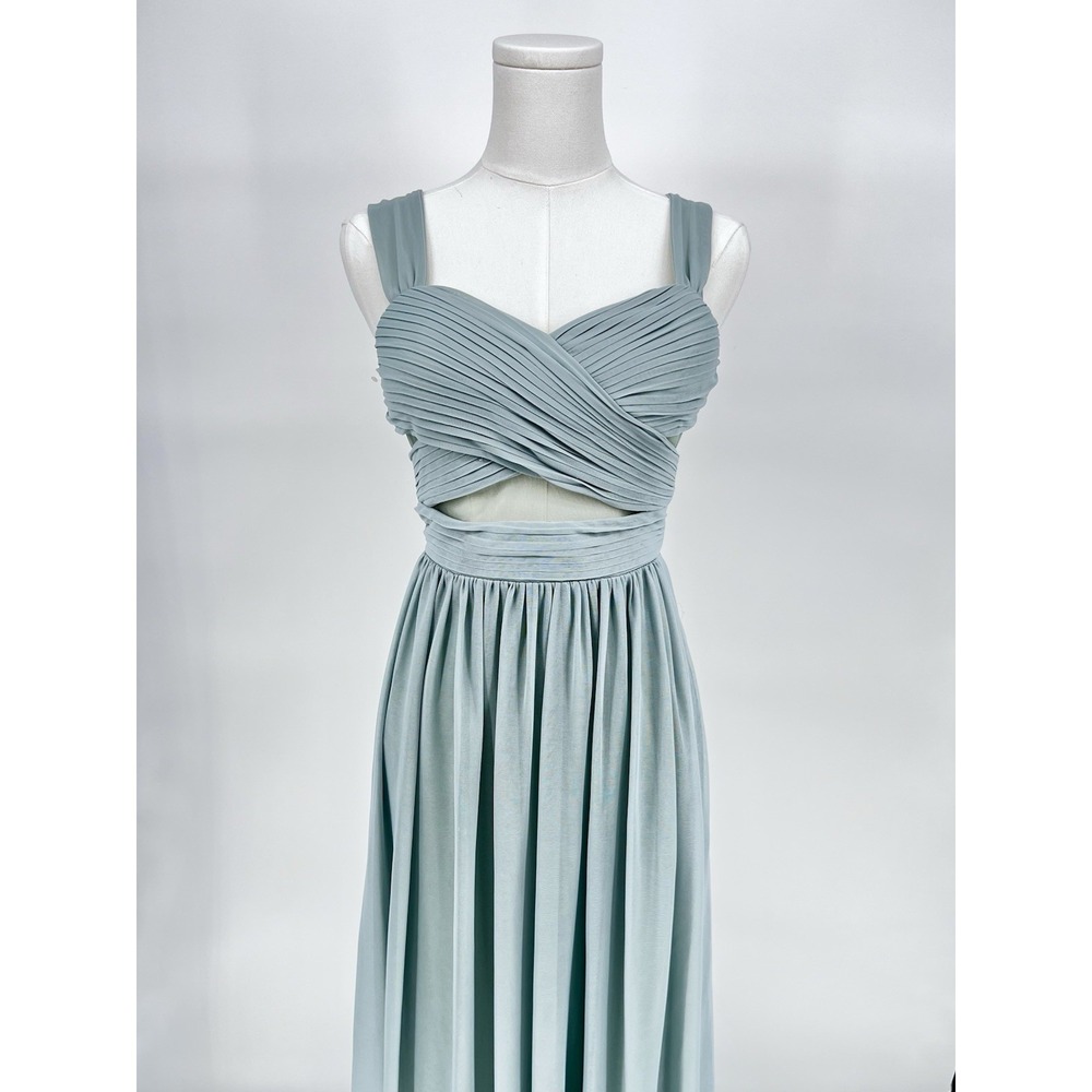 BIRDY GREY NWOT ELSYE DRESS, MESH SAGE, XS BRIDESMAID‎ PROM ELEGANT LONG
